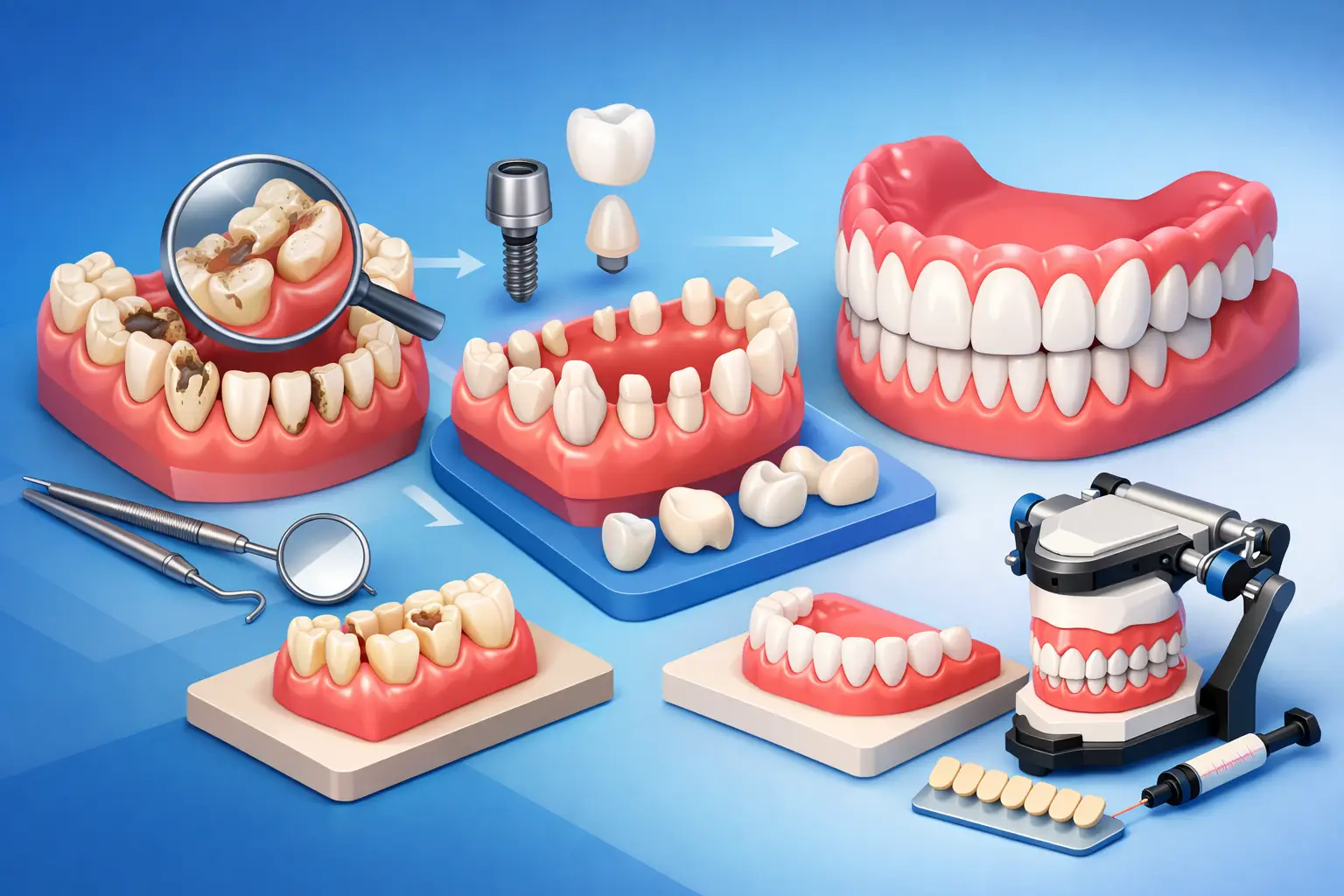 A Full Mouth Restoration Example, Step by Step
